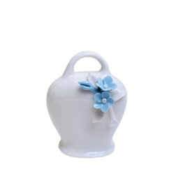 Bomboniera battesimo campana piccola Capodimonte